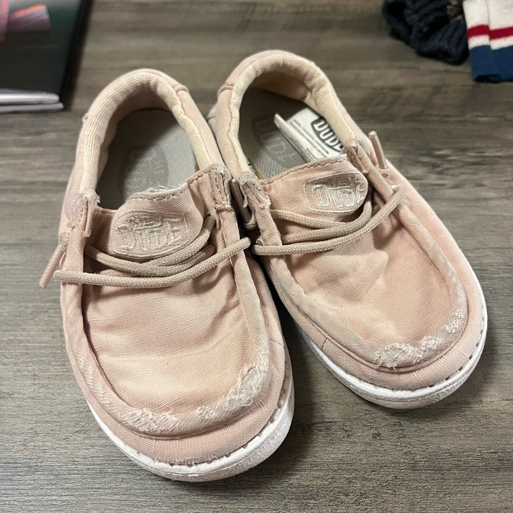 Hey Dude Kids Light Beige Shoes